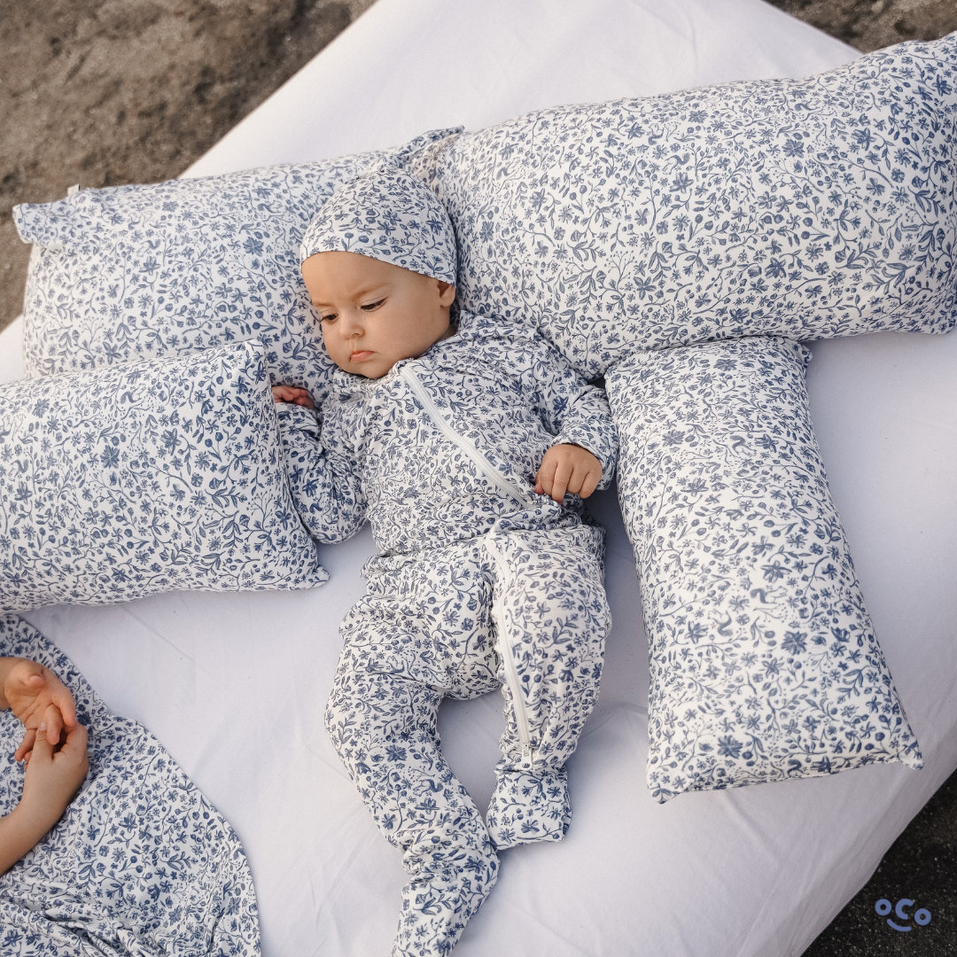 Sleepsuit in Botanic Blue