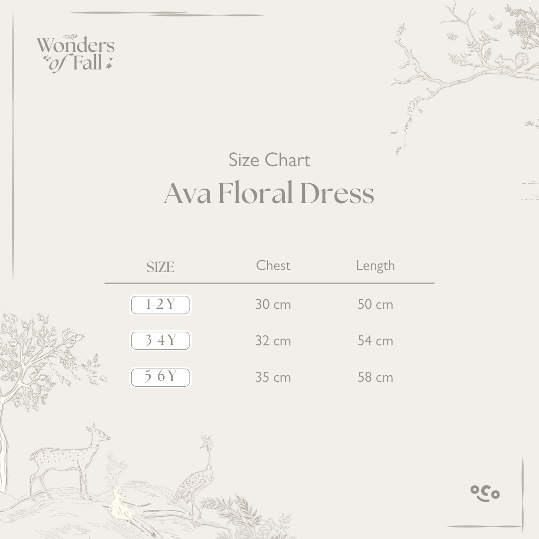 Ava Floral Dress in Fall Floral