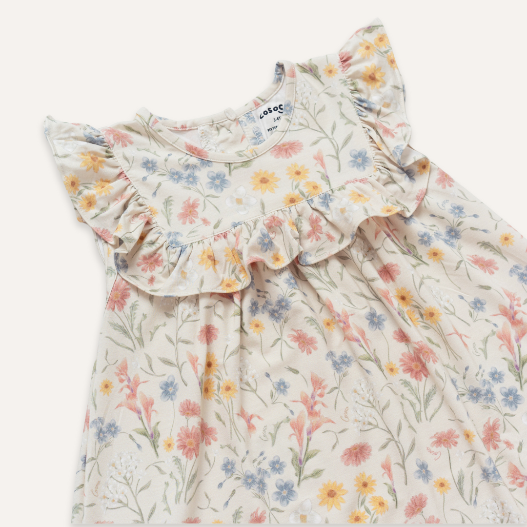 Ava Floral Dress in Fall Floral