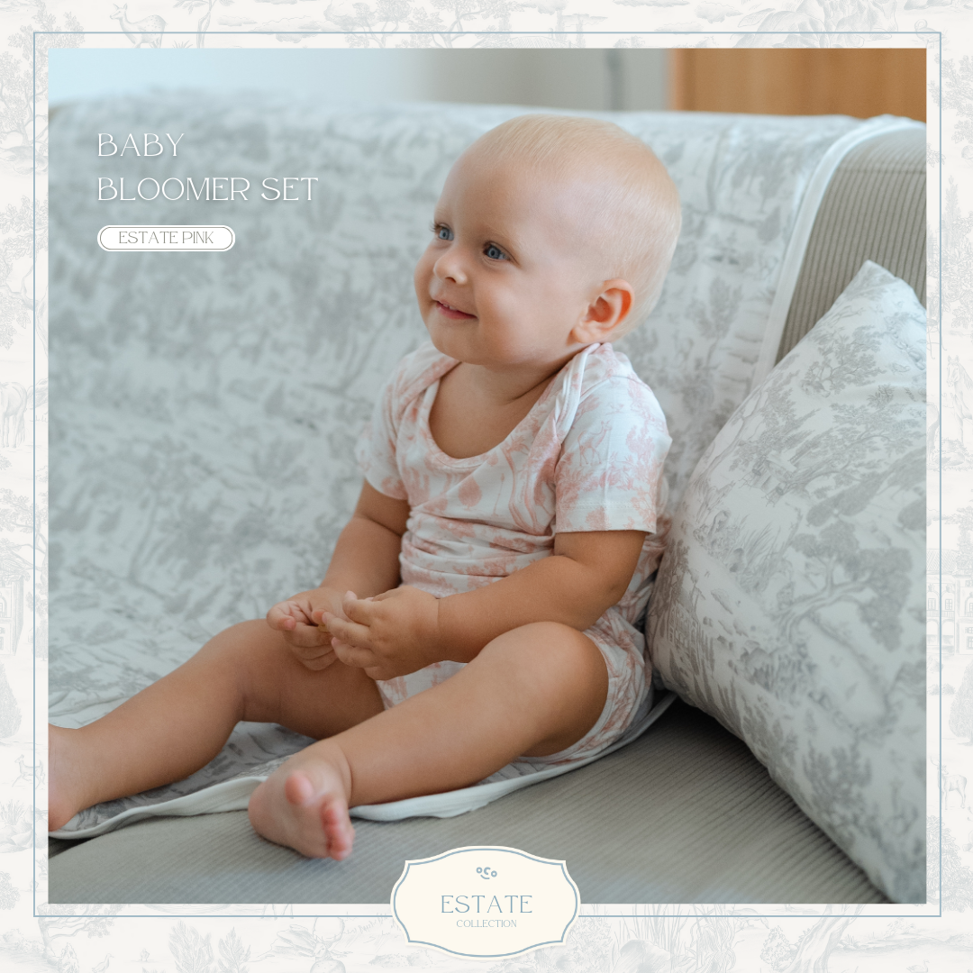 Baby Bloomer Set in Estate Blue