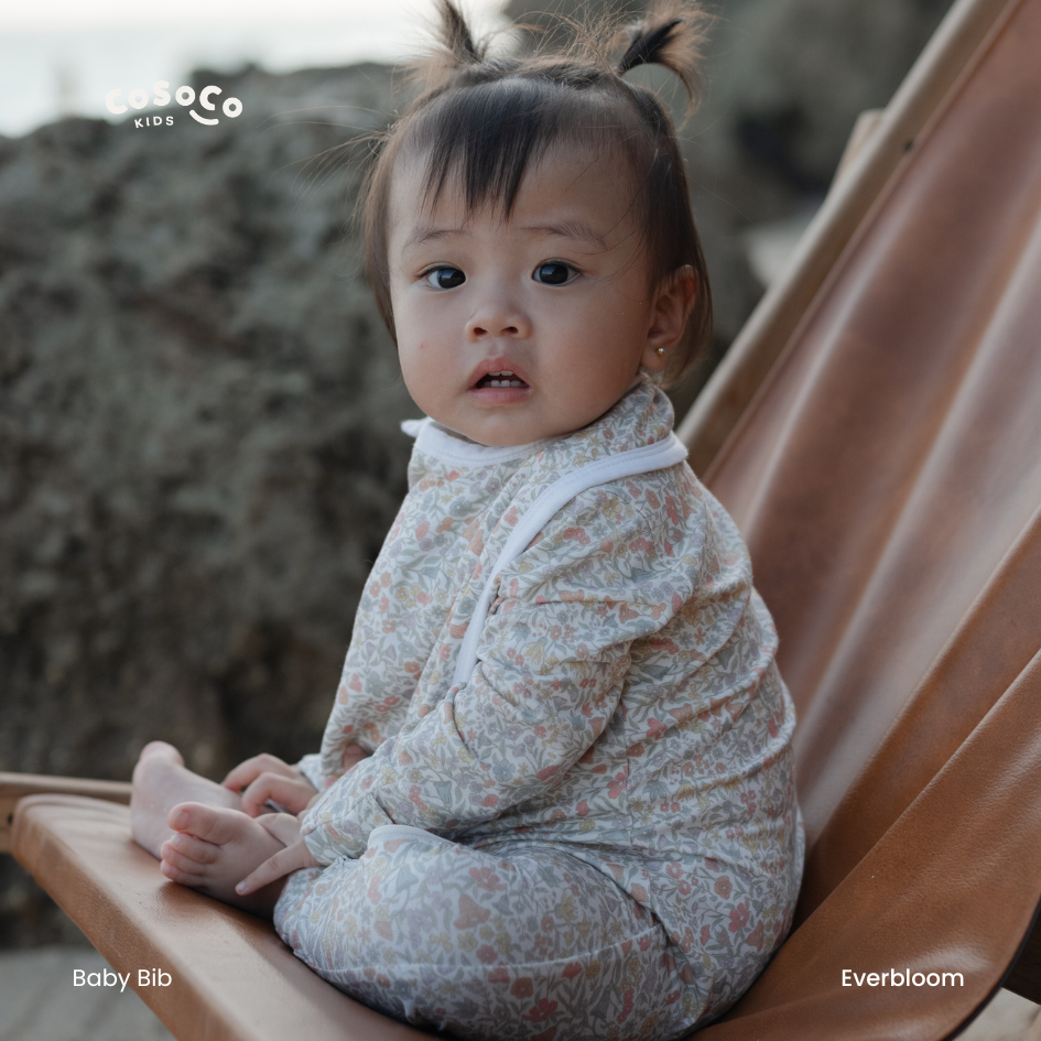 Baby Bib in Everbloom