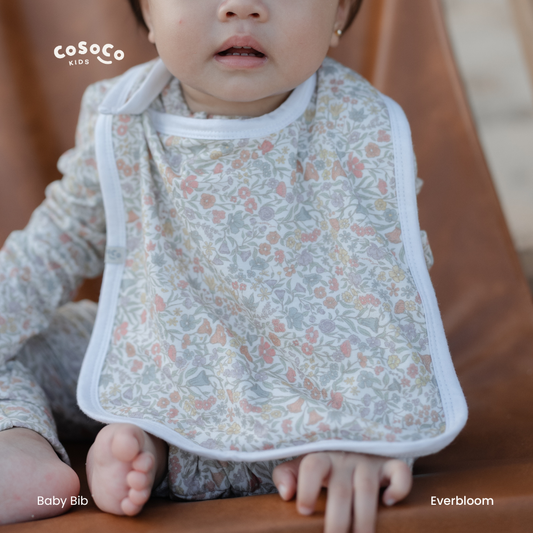 Baby Bib in Everbloom
