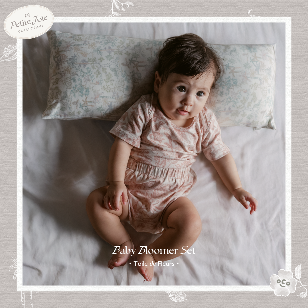 Baby Bloomer Set in Toile De Fleurs