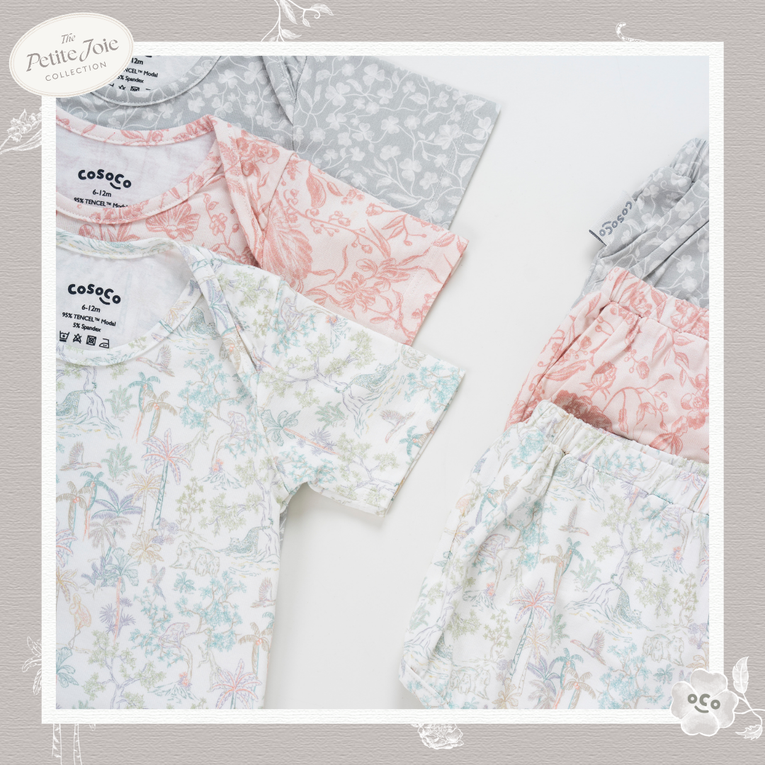 Baby Bloomer Set in Rainbow Tropics