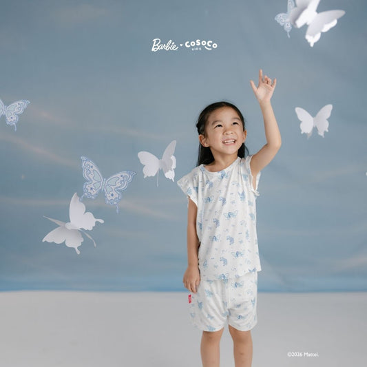 Barbie Ruffle Shorts Set in Pixie Wish
