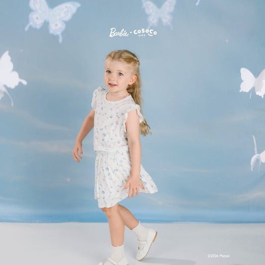 Barbie Ruffle Skort Set in Rainbow Dreams