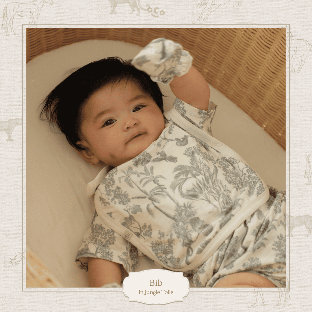 Baby Bib in Jungle Toile