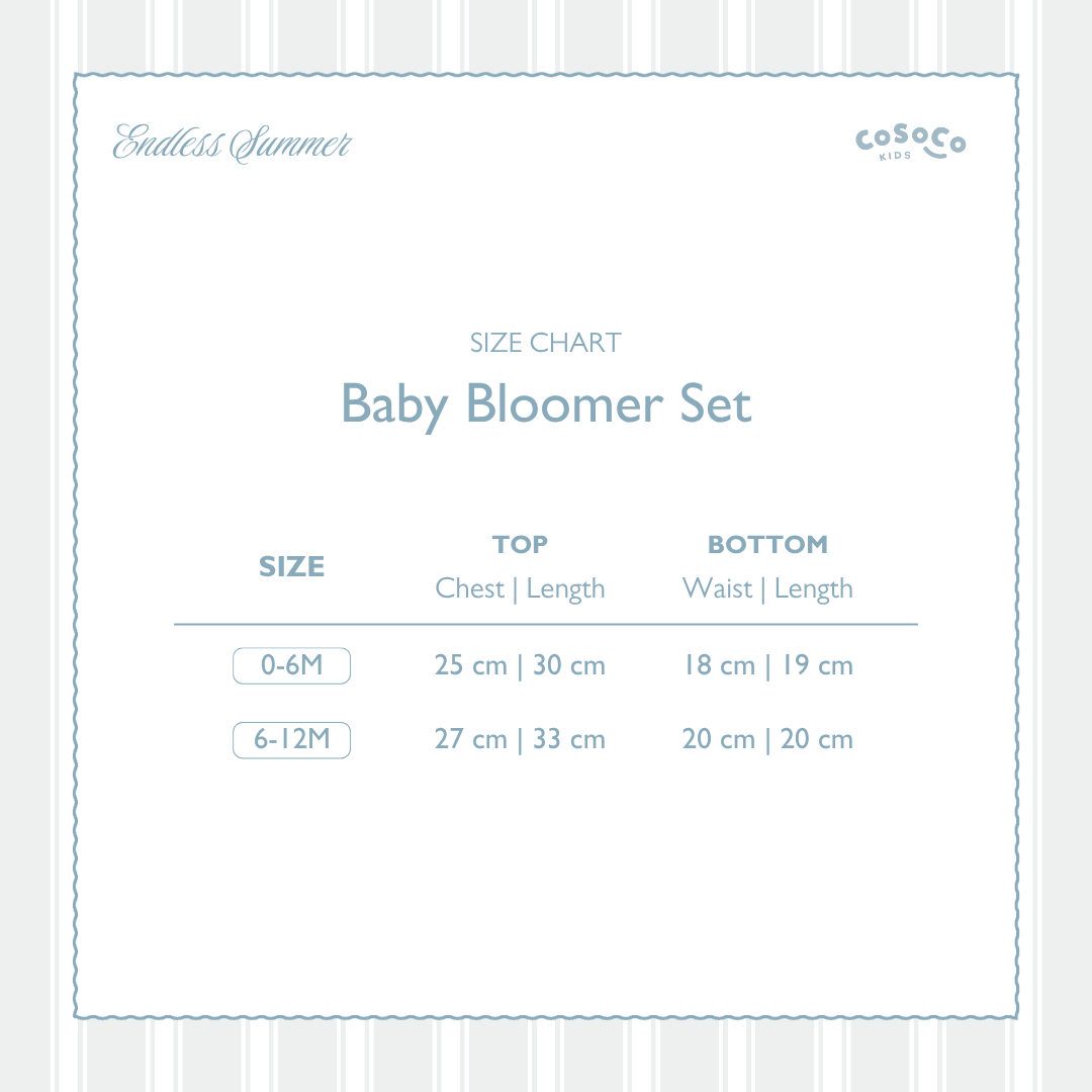 Baby Bloomer Set in Coastal Blue