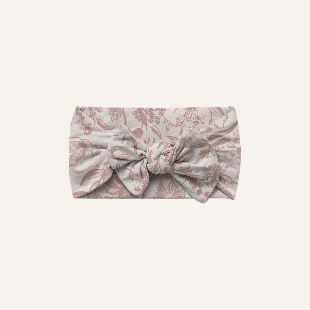 Baby Bow in Toile De Fleurs
