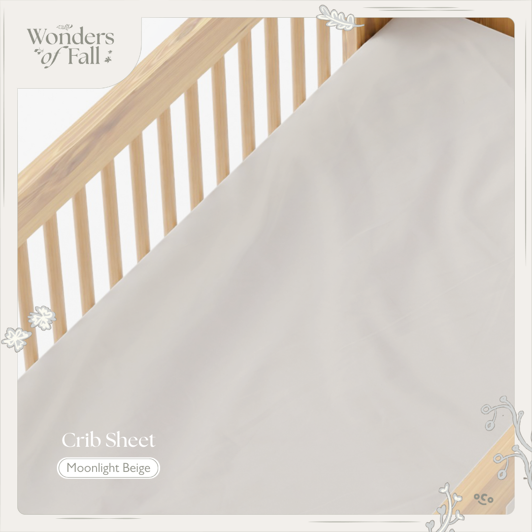 Crib Sheet in Moonlight Beige