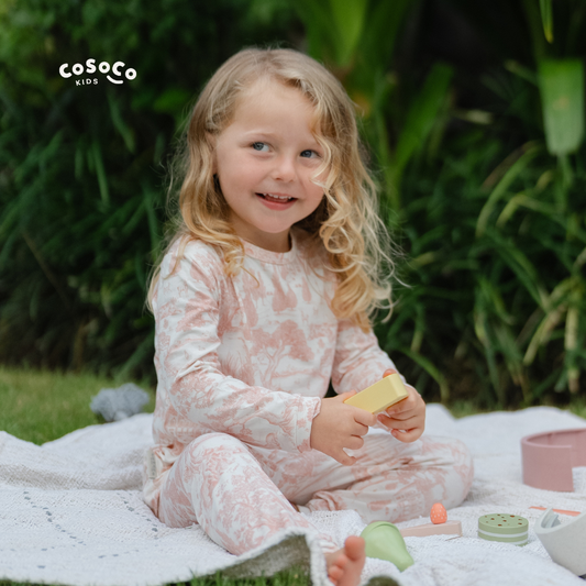 Kids Pajamas in Estate Pink