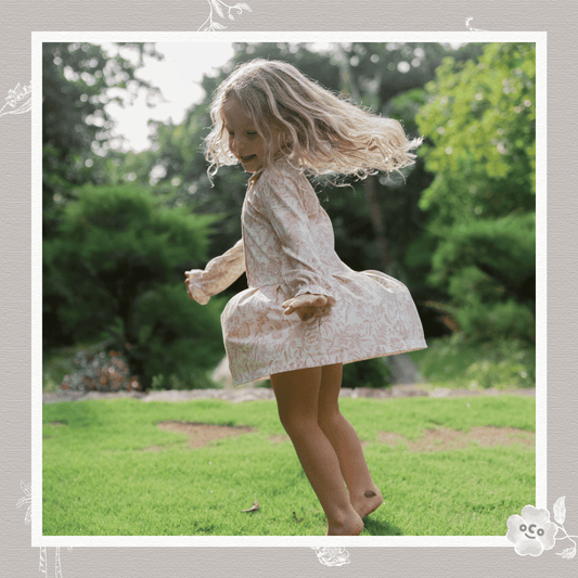 Gabrielle Dress in Toile De Fleur
