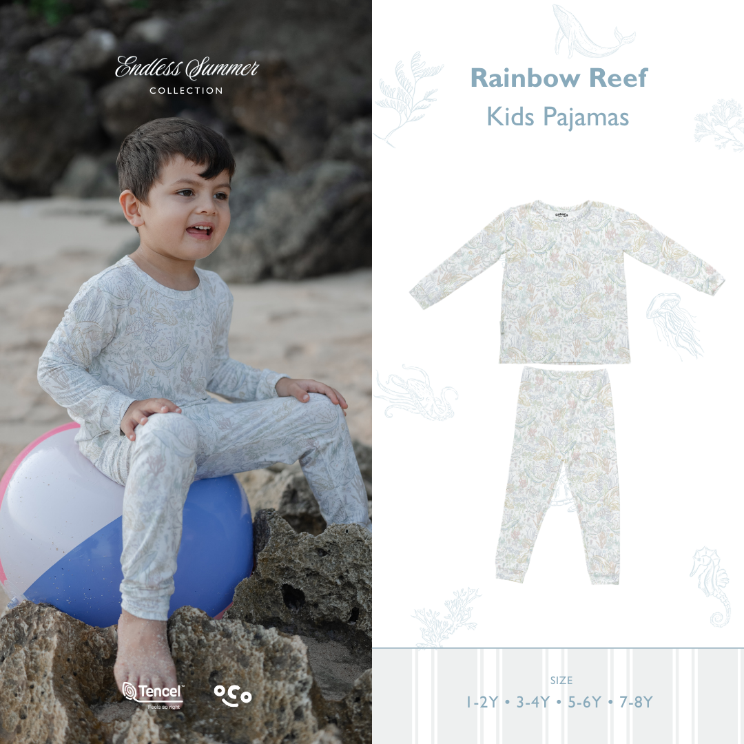Kids Pajamas in Rainbow Reef