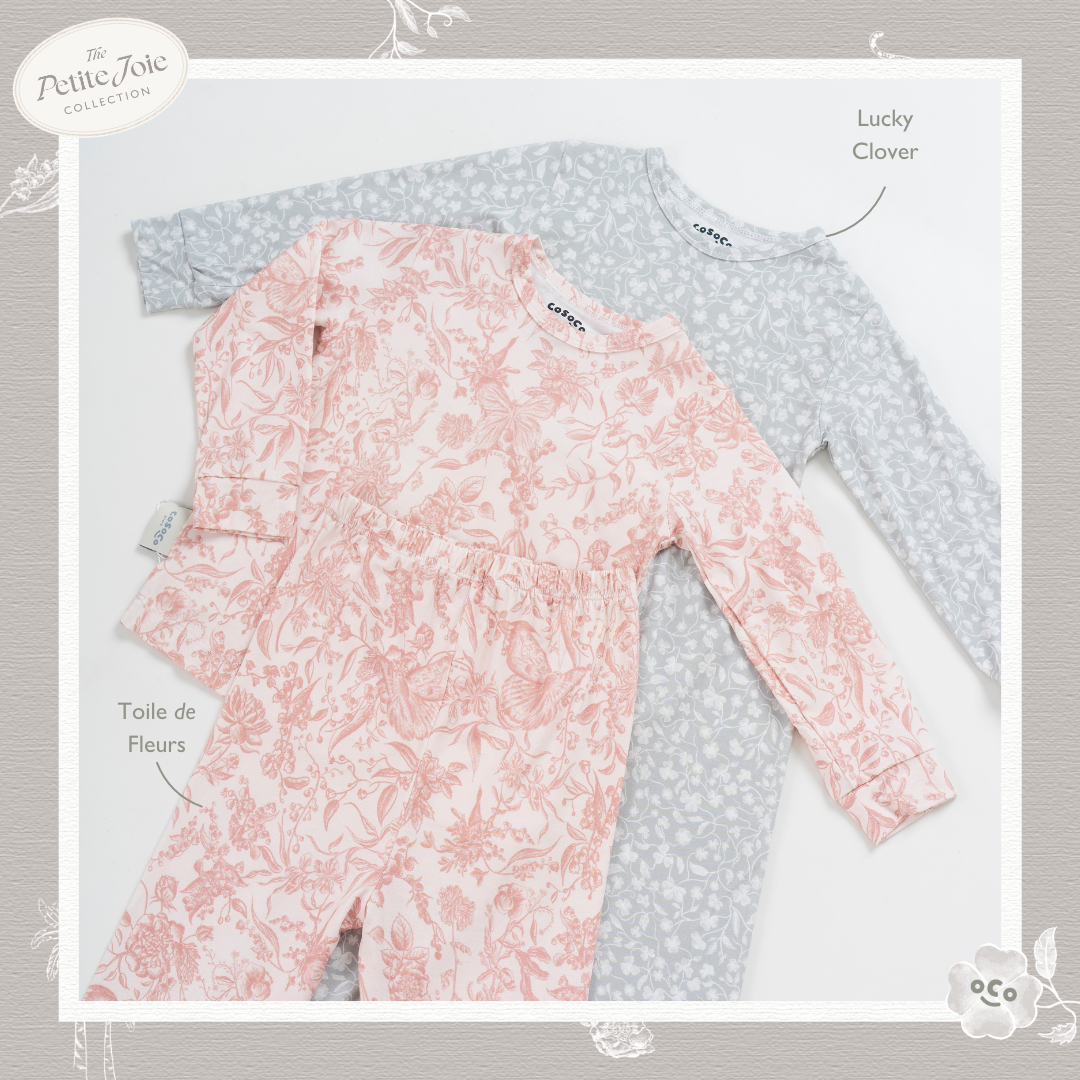 Kids Pajama Set in Toile de Fleurs