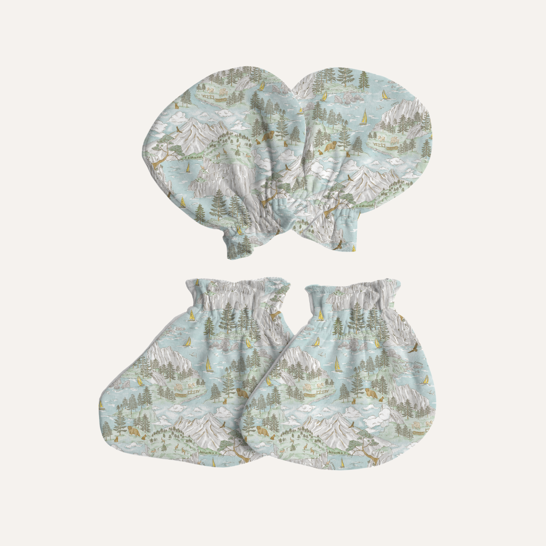 Baby Mittens & Booties in By the Coast