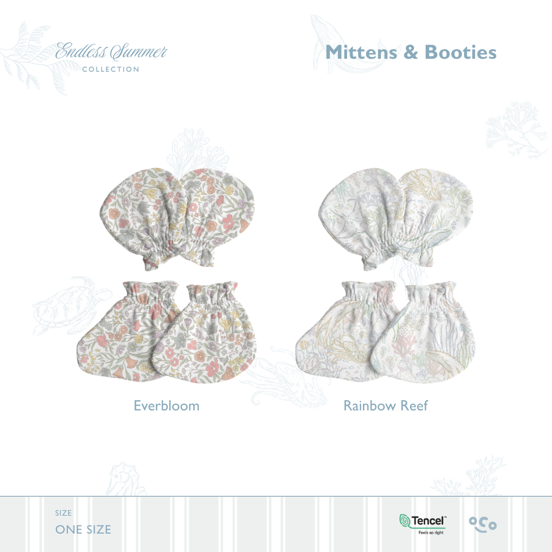 Mittens & Booties in Everbloom