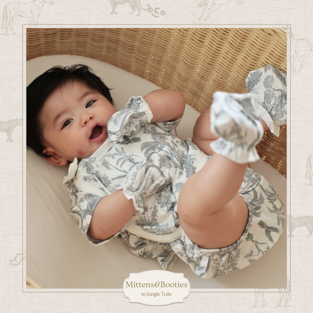 Mittens & Booties in Jungle Toile