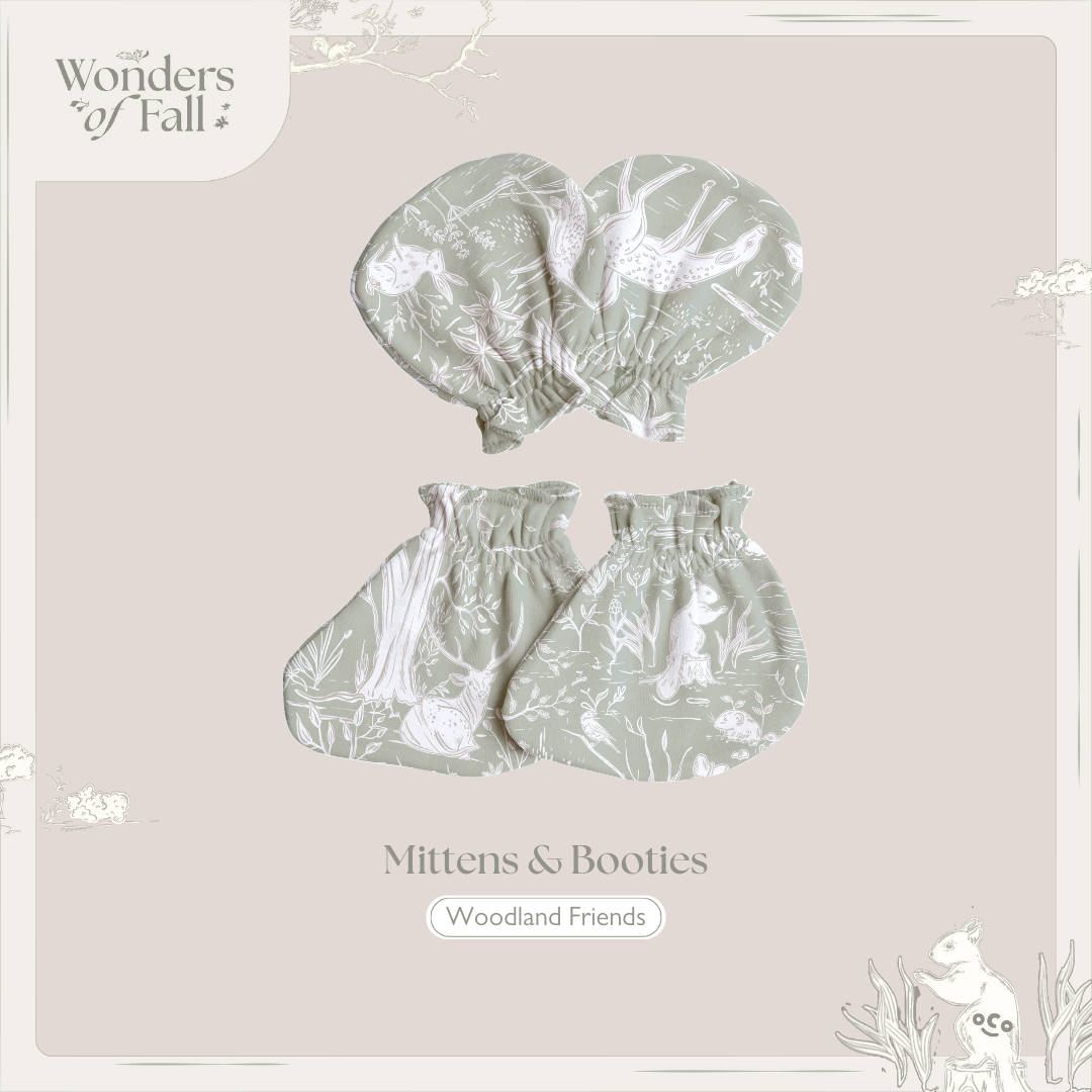 Mittens & Booties in Woodlands