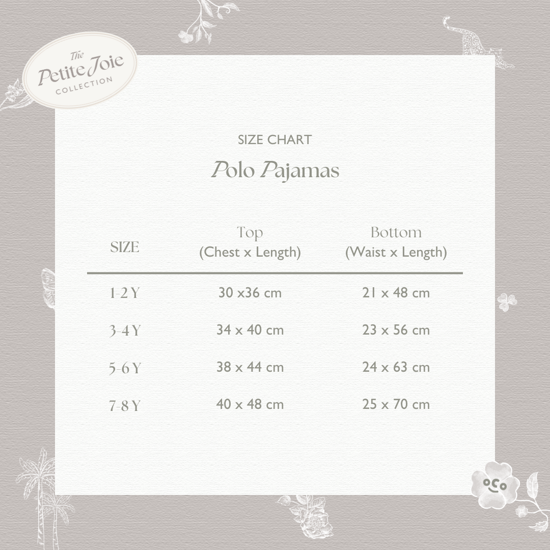 Polo Pajamas in Spring Check