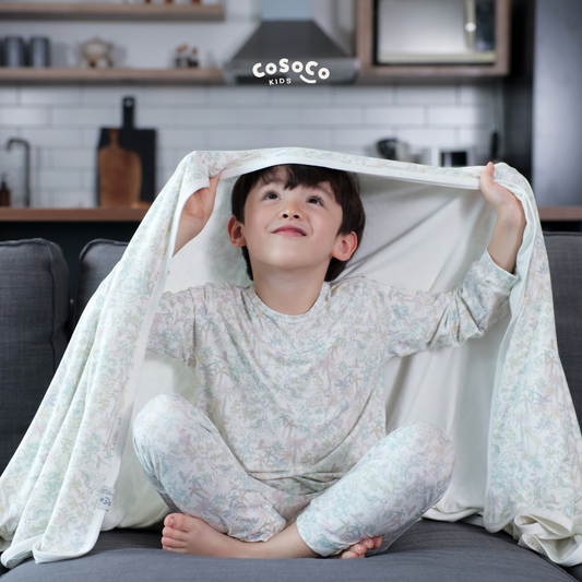 Kids Pajamas in Rainbow Tropics