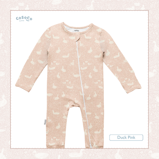 Sleepsuit in Duck Pink at the Common