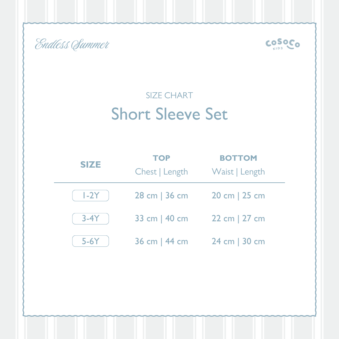 Short Sleeve Set in Rainbow Reef