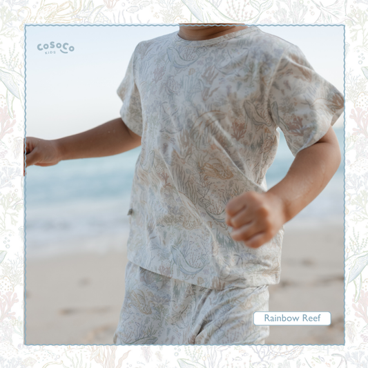Short Sleeve Set in Rainbow Reef