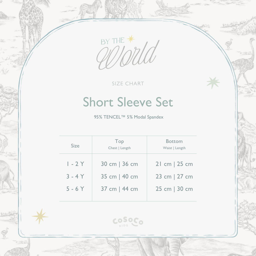 Short Sleeve Set in By the Safari