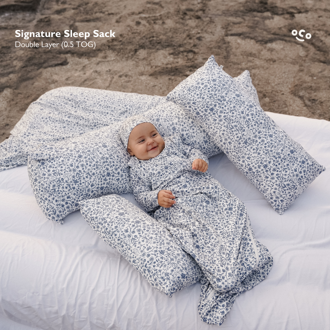 Signature Sleep Sack in Botanic Blue