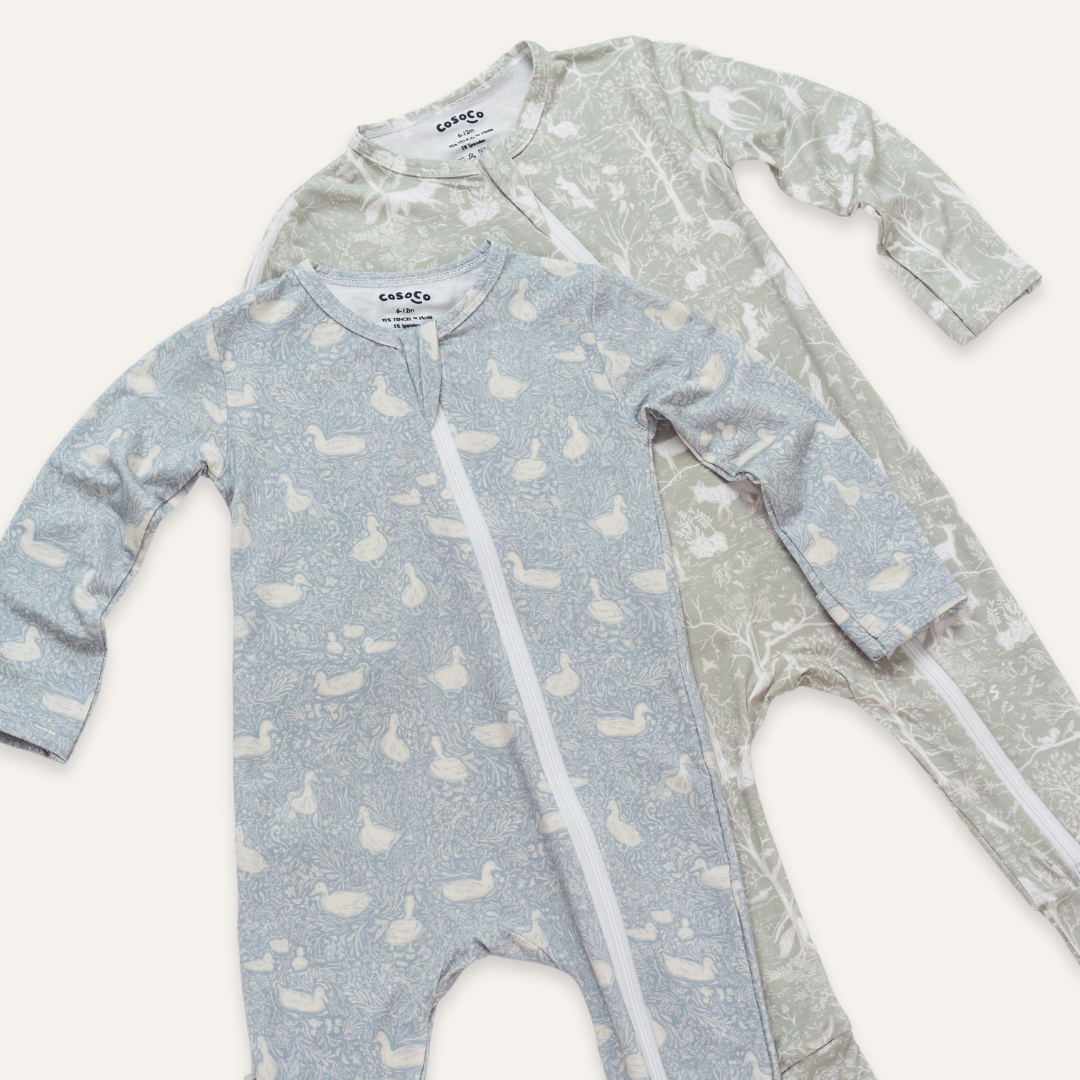 Sleepsuit in Ducks in the Common