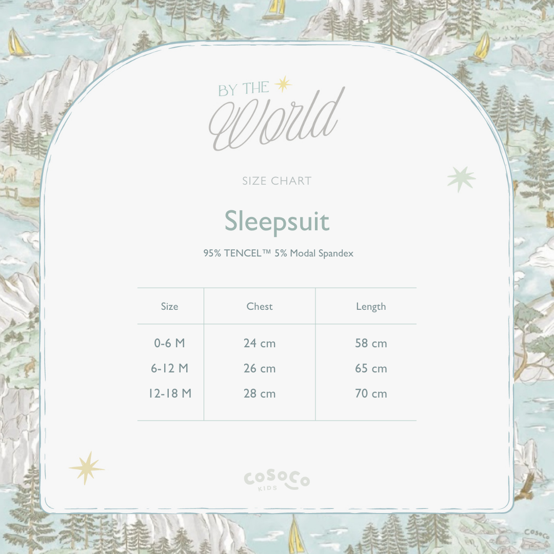 Sleepsuit in By the Coast