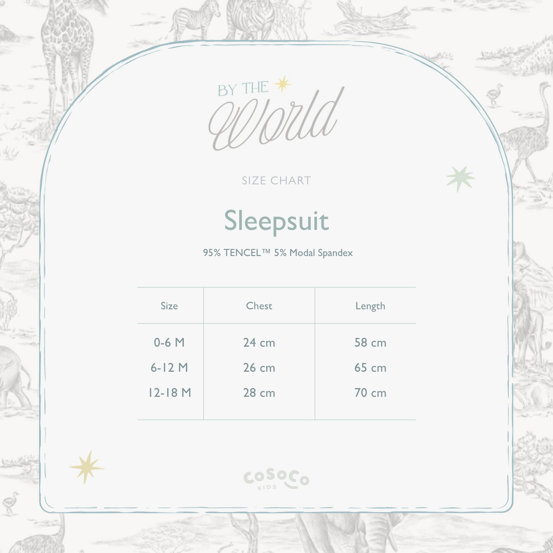 Sleepsuit in By the Safari