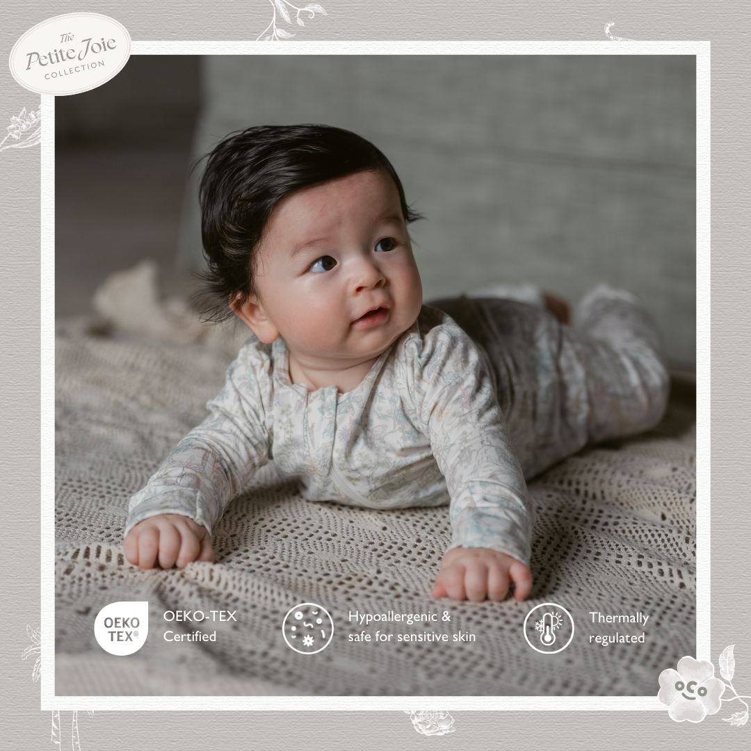 Baby Sleepsuit in Rainbow Tropics