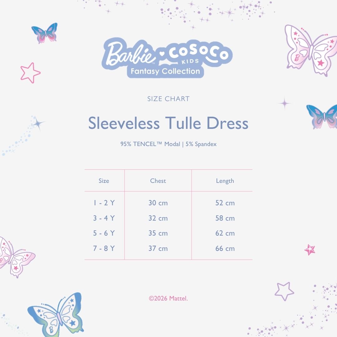 Barbie Sleeveless Tulle Dress in Pixie Wish
