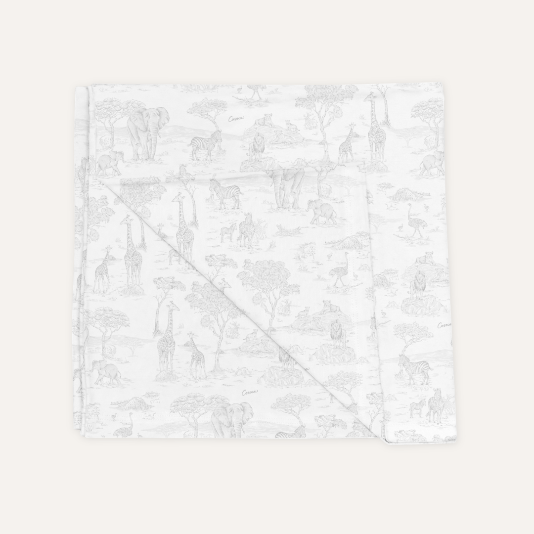Swaddle Blanket in By the Safari