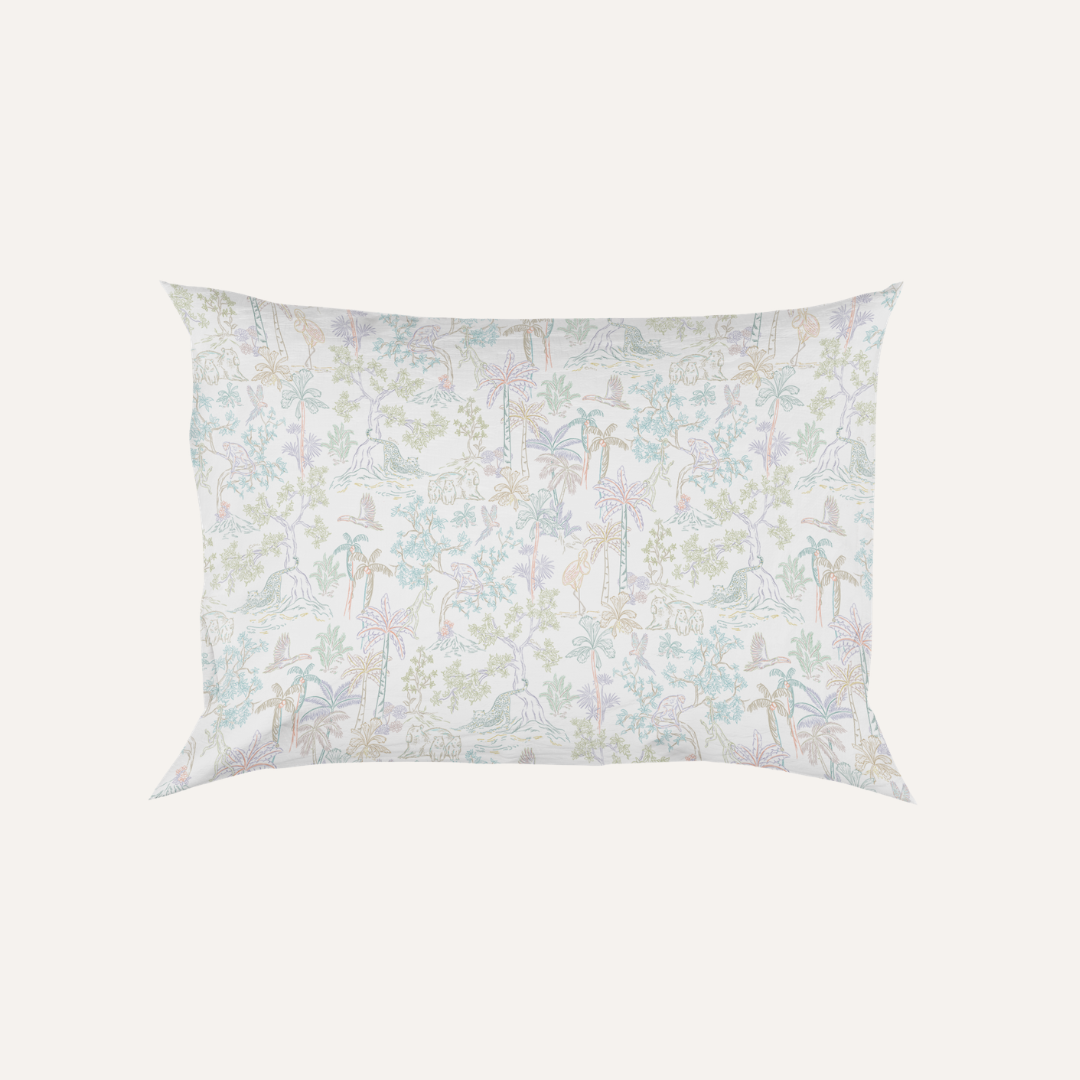 Toddler Head Pillow in Rainbow Tropics