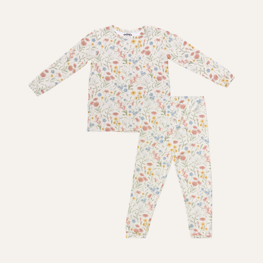 Kids Pajamas in Fall Floral