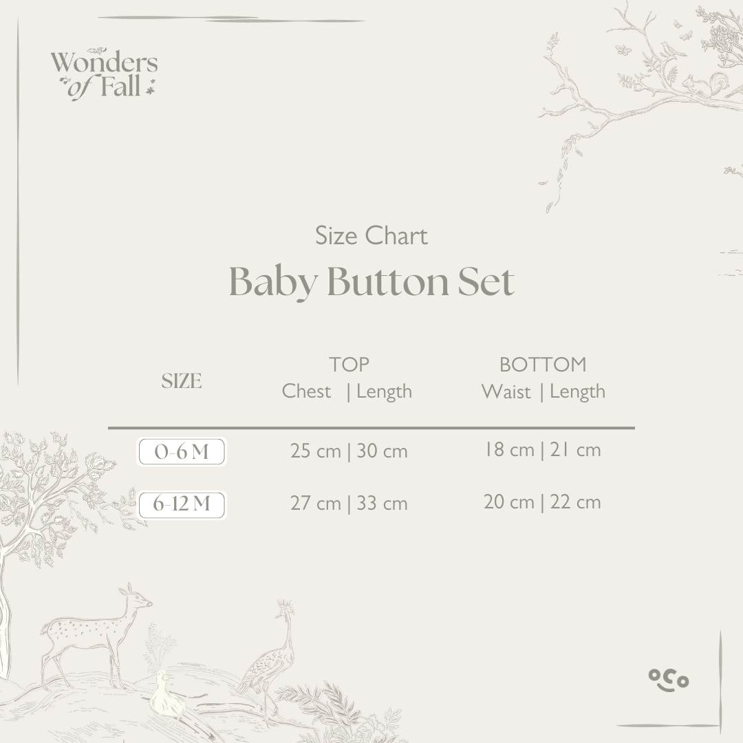 Baby Button Set in Dandelion Yellow