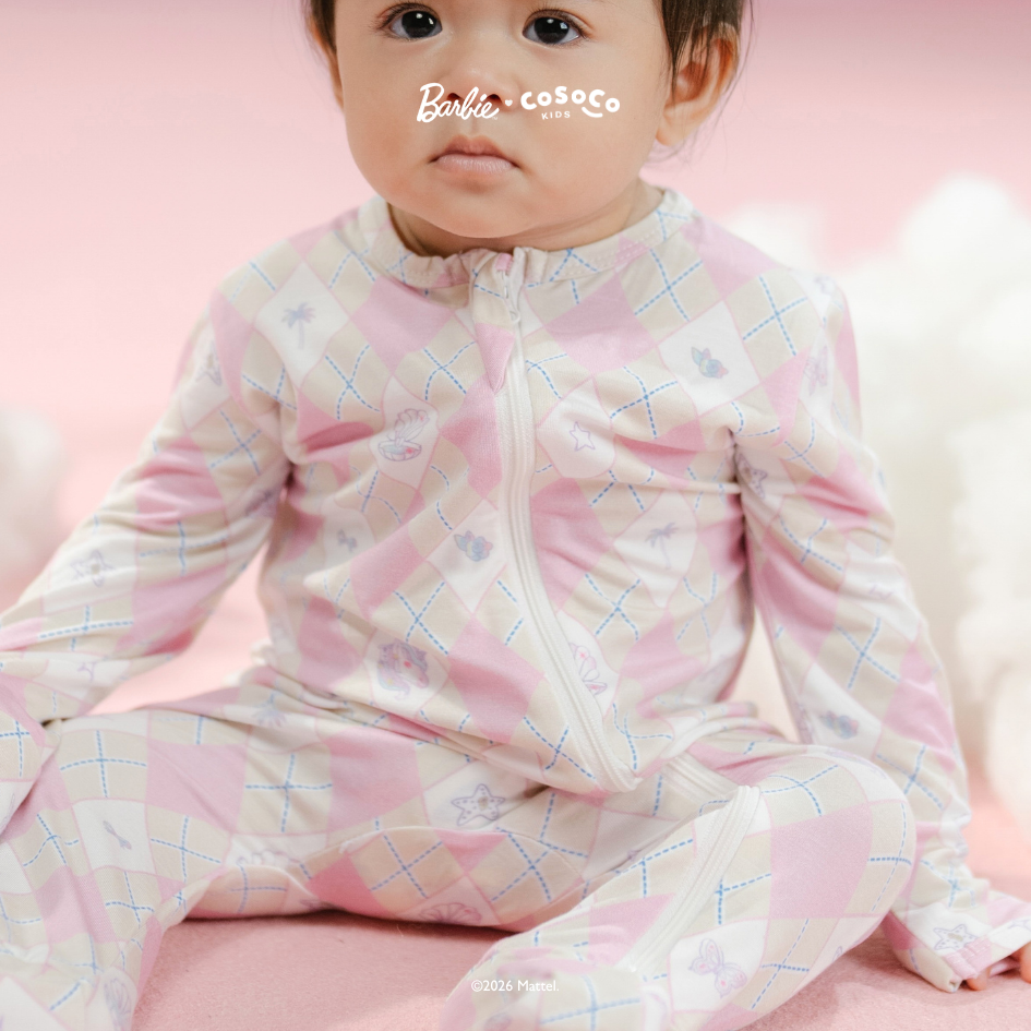 Barbie Sleepsuit in Iconic Diamond