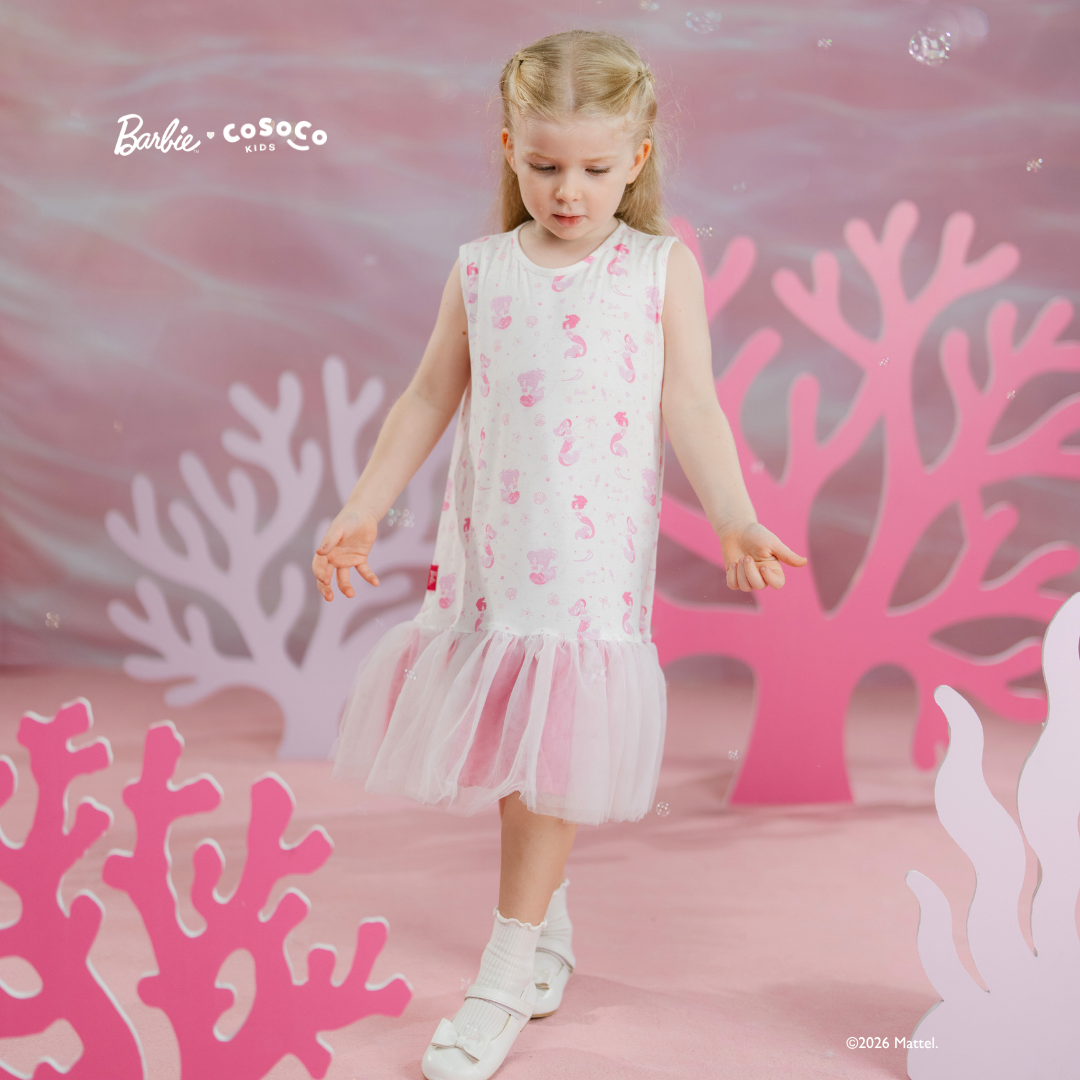 Barbie Sleeveless Tulle Dress in Mermaid Magic