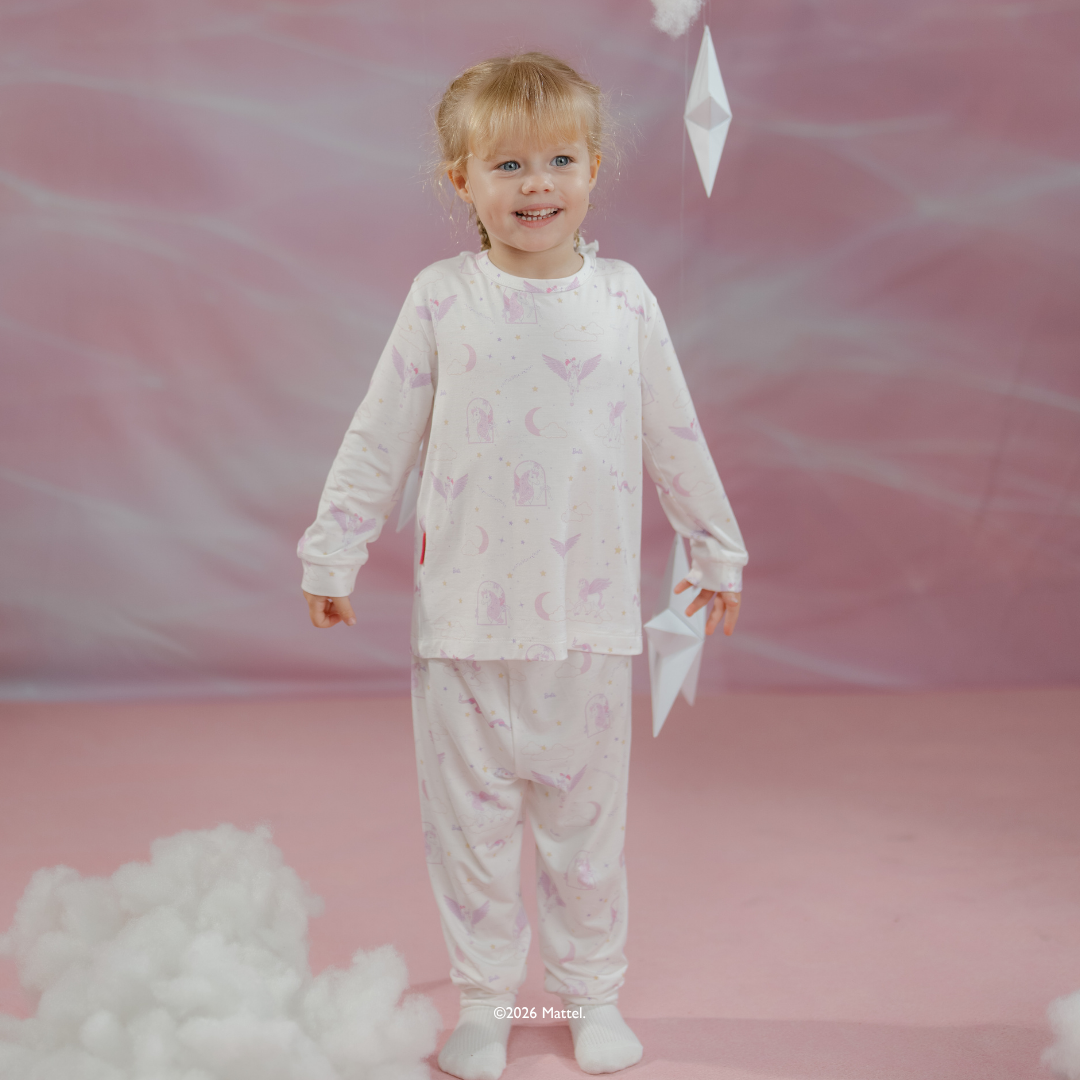 Barbie Kids Pajamas in Unicorn Skies