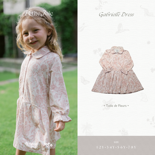 Gabrielle Dress in Toile De Fleurs