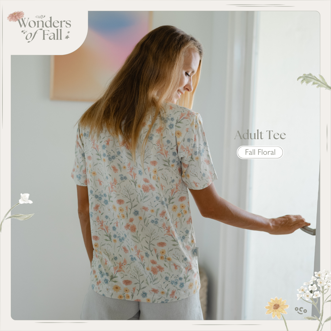 Adult Comfort Tee in Fall Floral