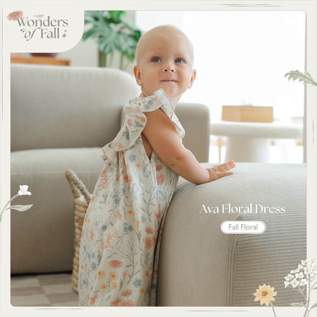 Ava Floral Dress in Fall Floral