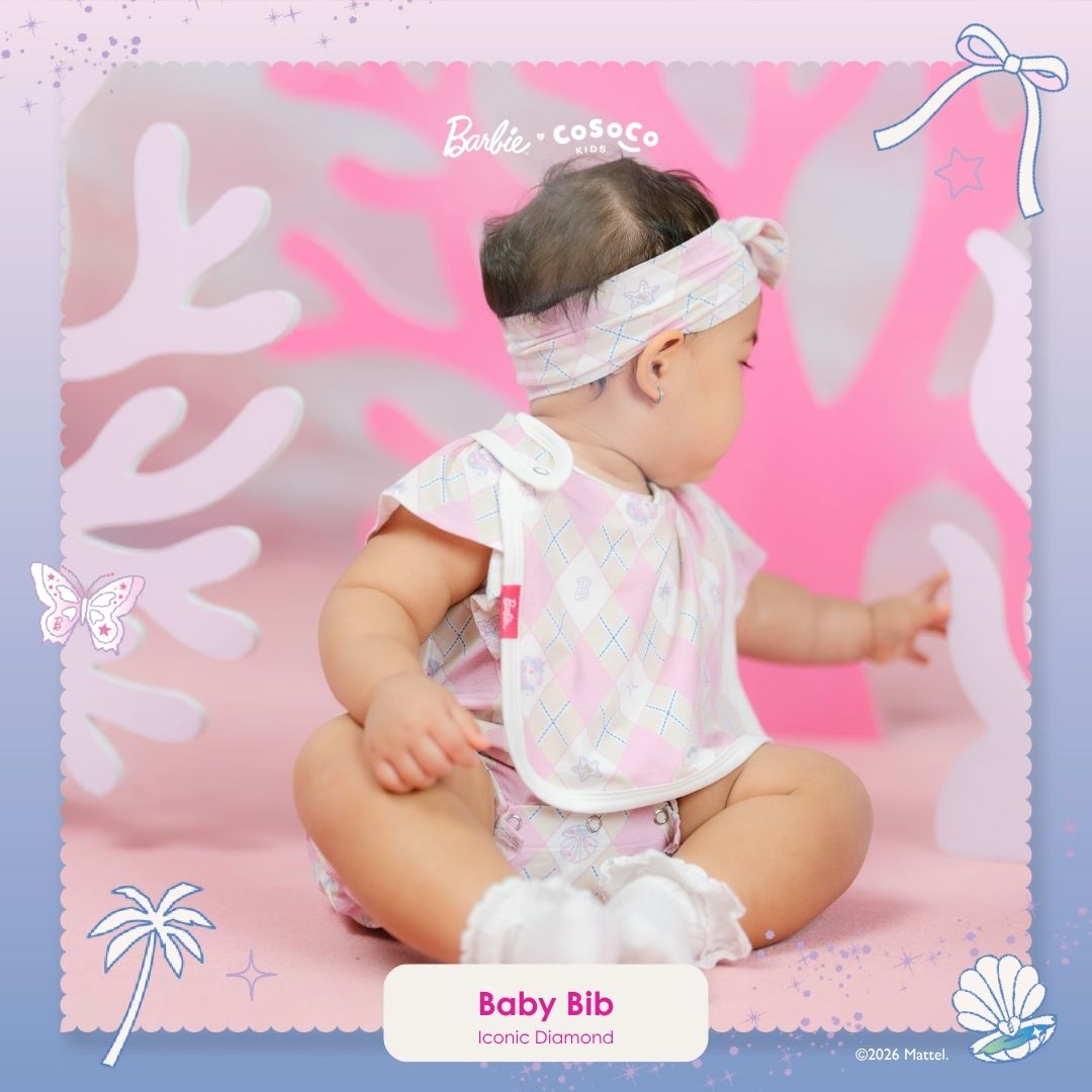 Barbie Bib in Iconic Diamond