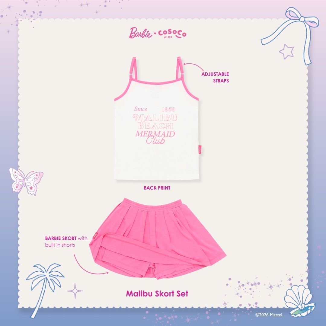 Barbie Malibu Skort Set
