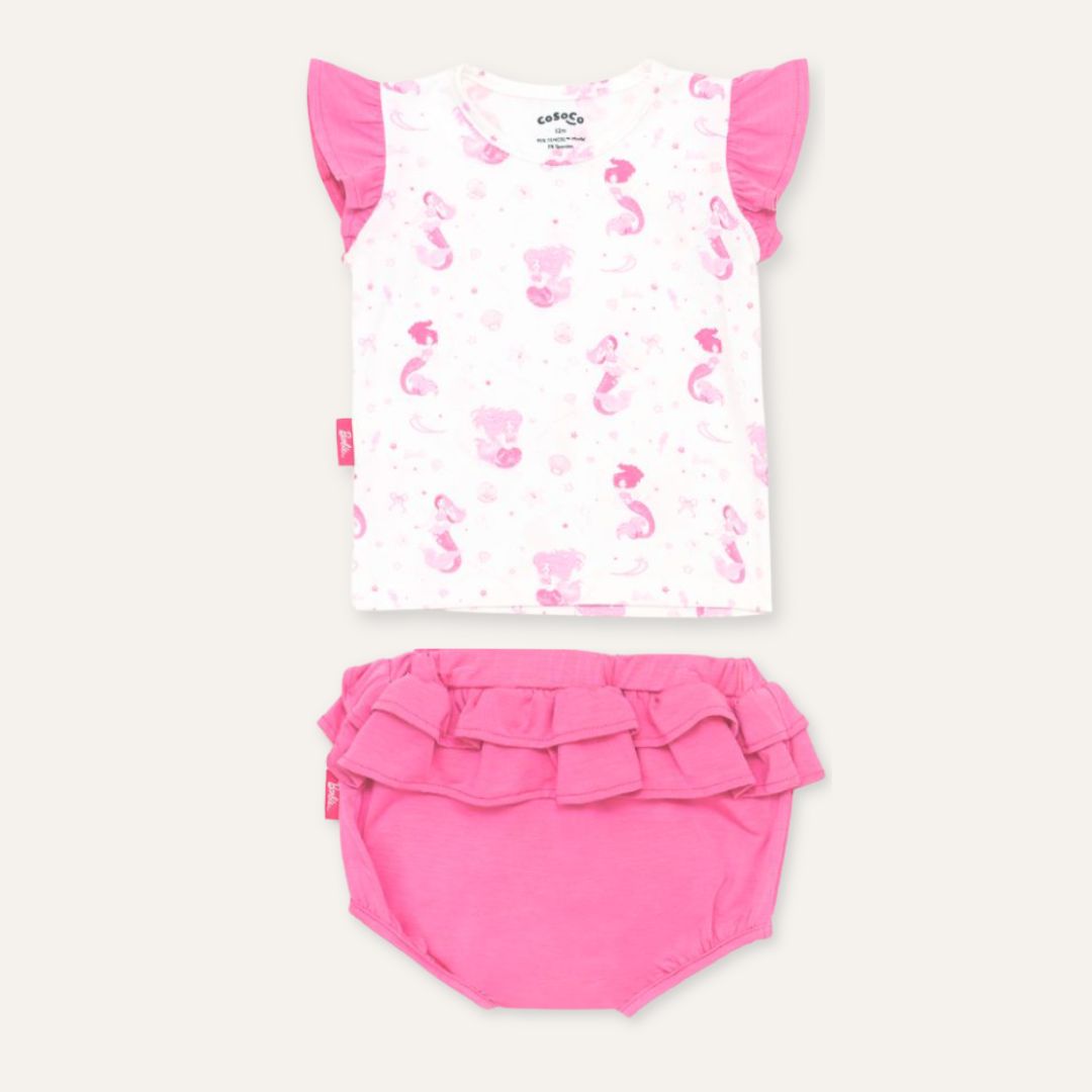 Barbie Ruffle Bloomer Set in Mermaid Magic