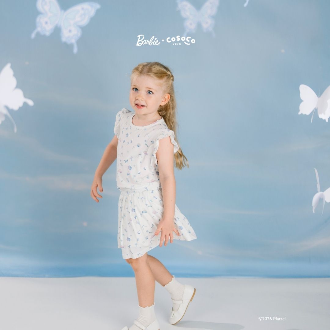 Barbie Ruffle Skort Set in Rainbow Dreams