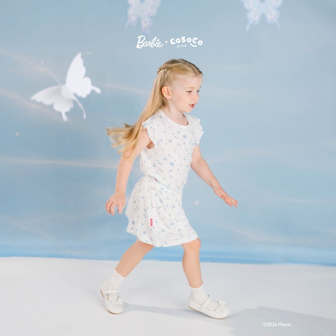 Barbie Ruffle Skort Set in Rainbow Dreams