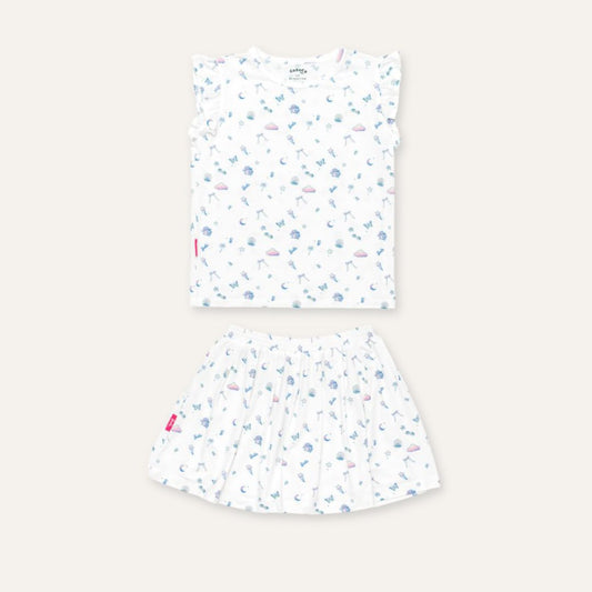 Barbie Ruffle Skort Set in Rainbow Dreams